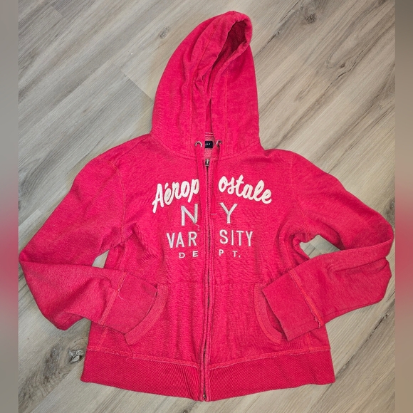 Aeropostale Jackets & Blazers - Aeropostale Red Varsity Jacket